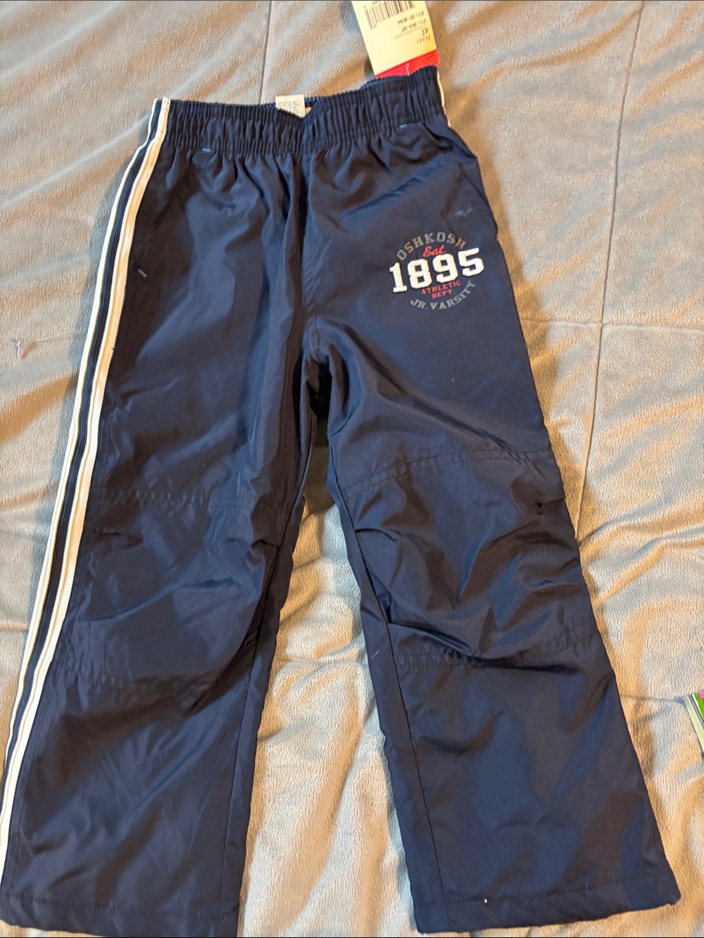 OshKosh B'gosh Navy Sweatpants with White Side Stripes